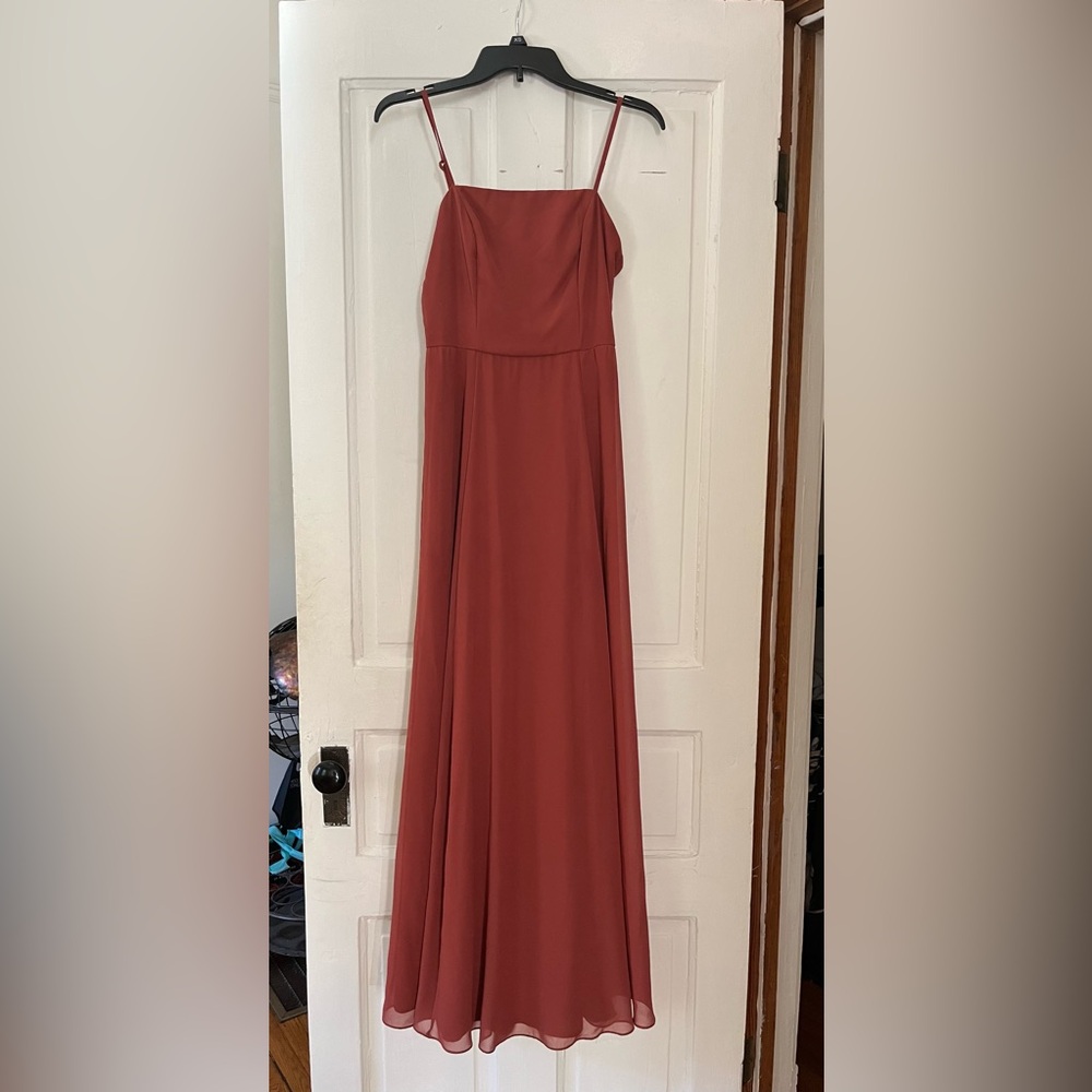 David’s Bridal Cinnamon bridesmaid dress